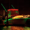 Boat with Christmas Lights